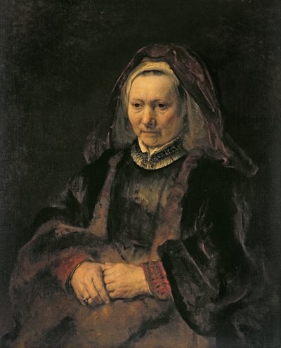 Porträt einer älteren Frau, ca. 1650 von Rembrandt van Rijn